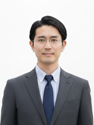 明るさを補正した証明写真
